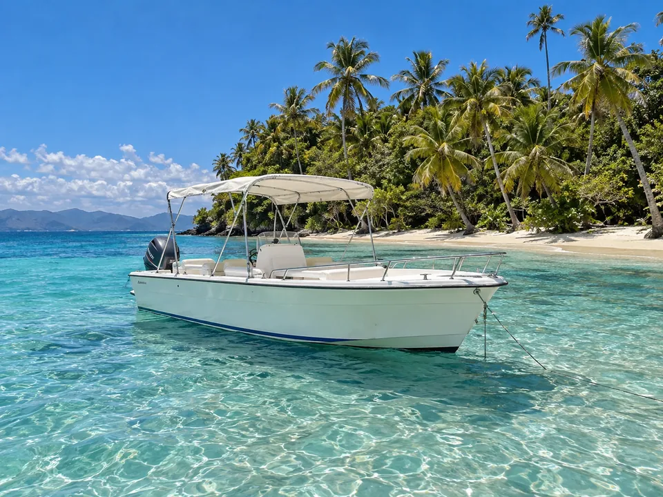 AI illustration inspired by Cayo Levantado Boat Tour