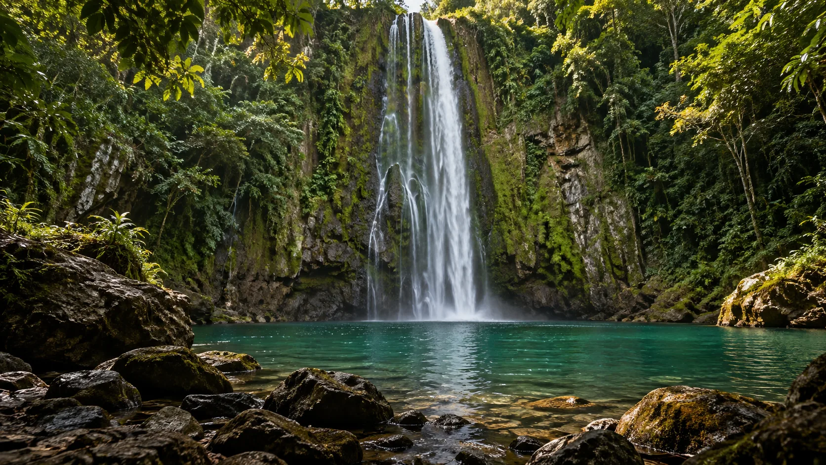 AI illustration inspired by El Limón Waterfall Tour