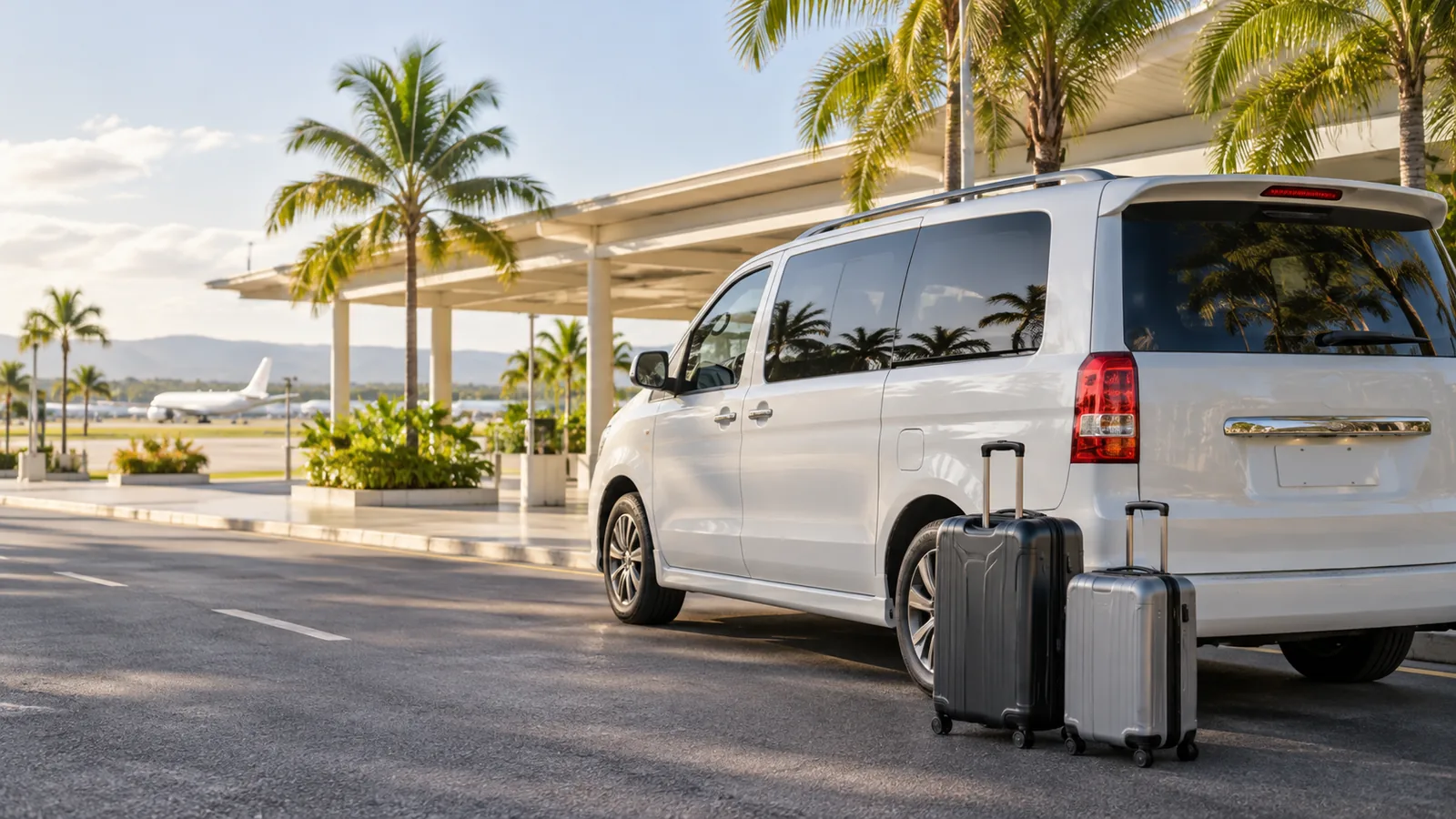 AI illustration inspired by Samaná airport transfers