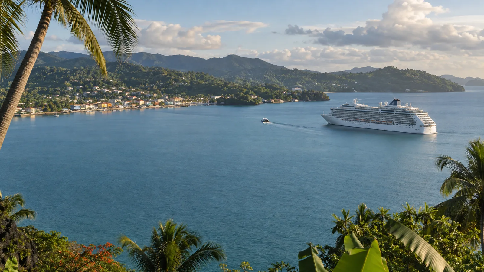 AI illustration inspired by Samaná cruise port