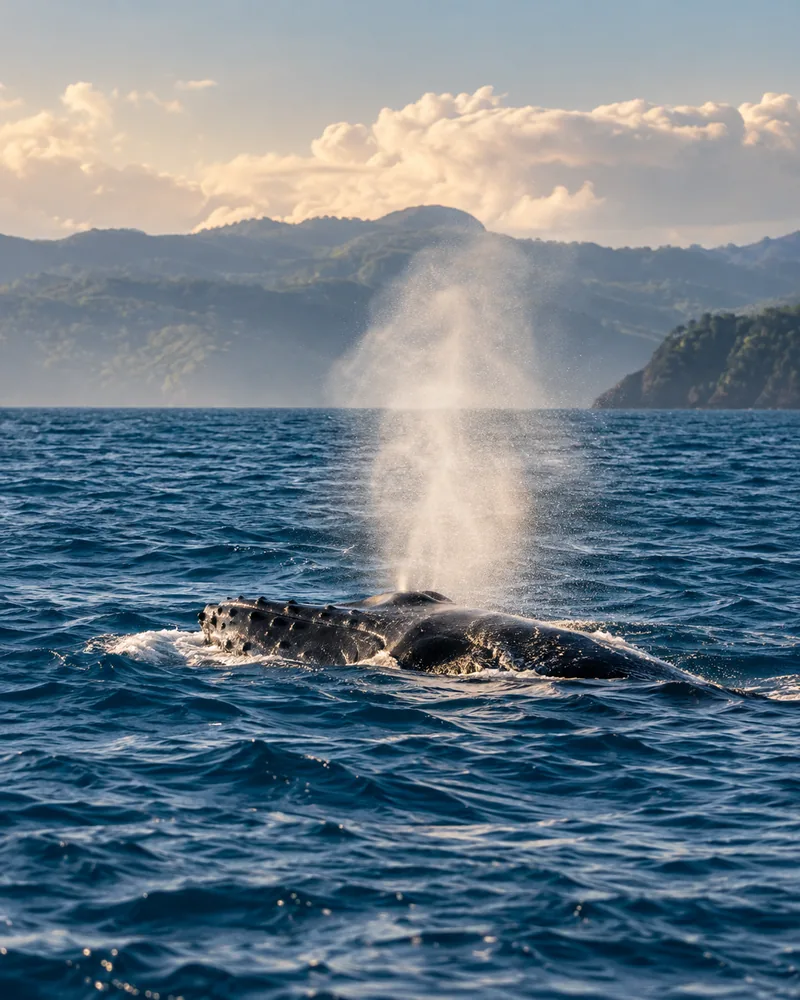 AI illustration inspired by Samaná Whale Watching Tour